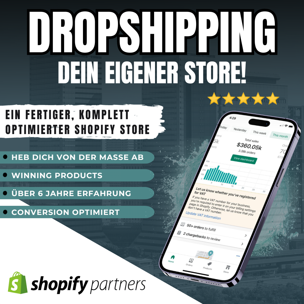 Dein optimierter Dropshipping Store | Komplettpaket