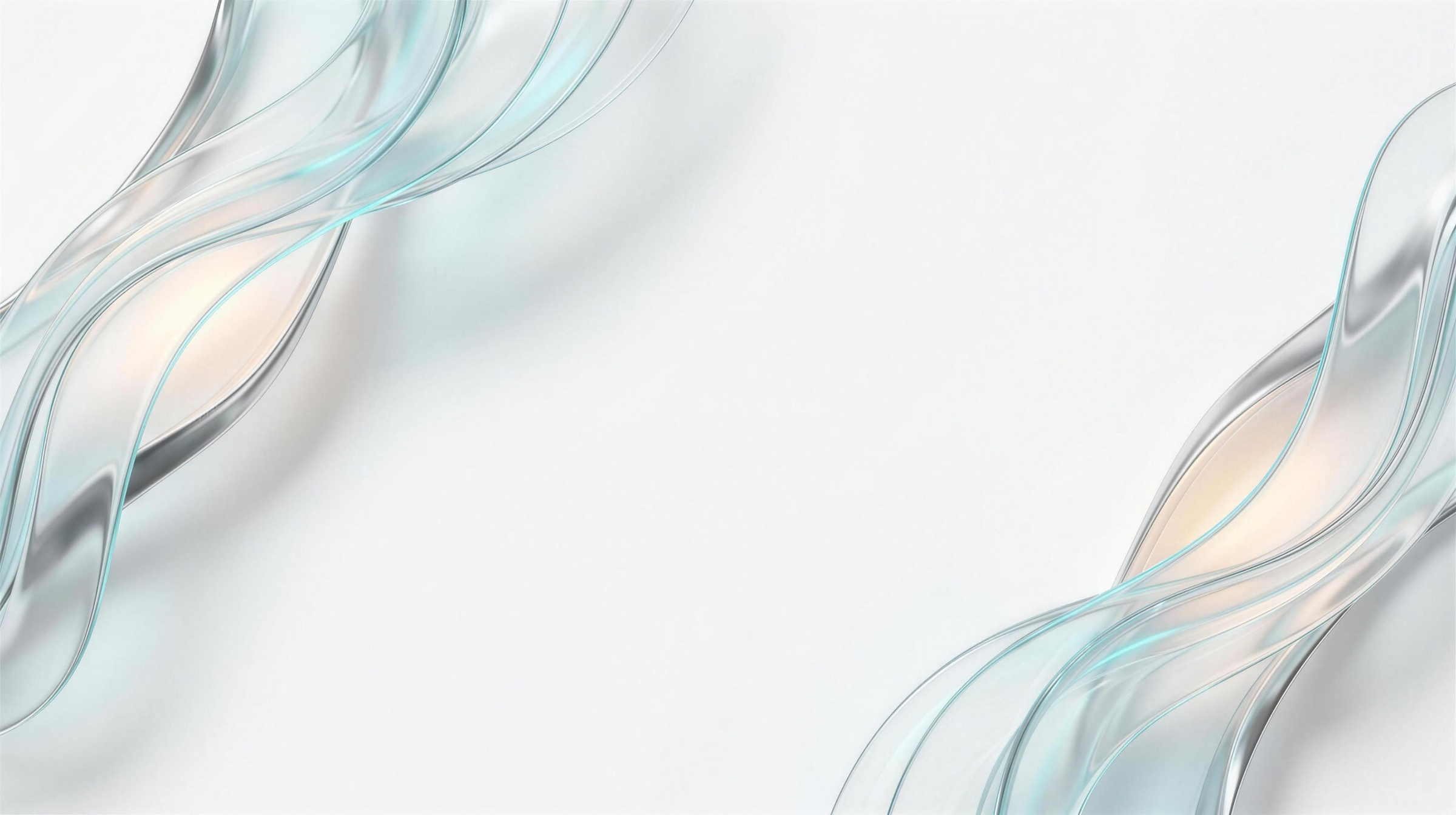 Abstraktes Premium-Visual mit Glas und Cyan-Akzenten